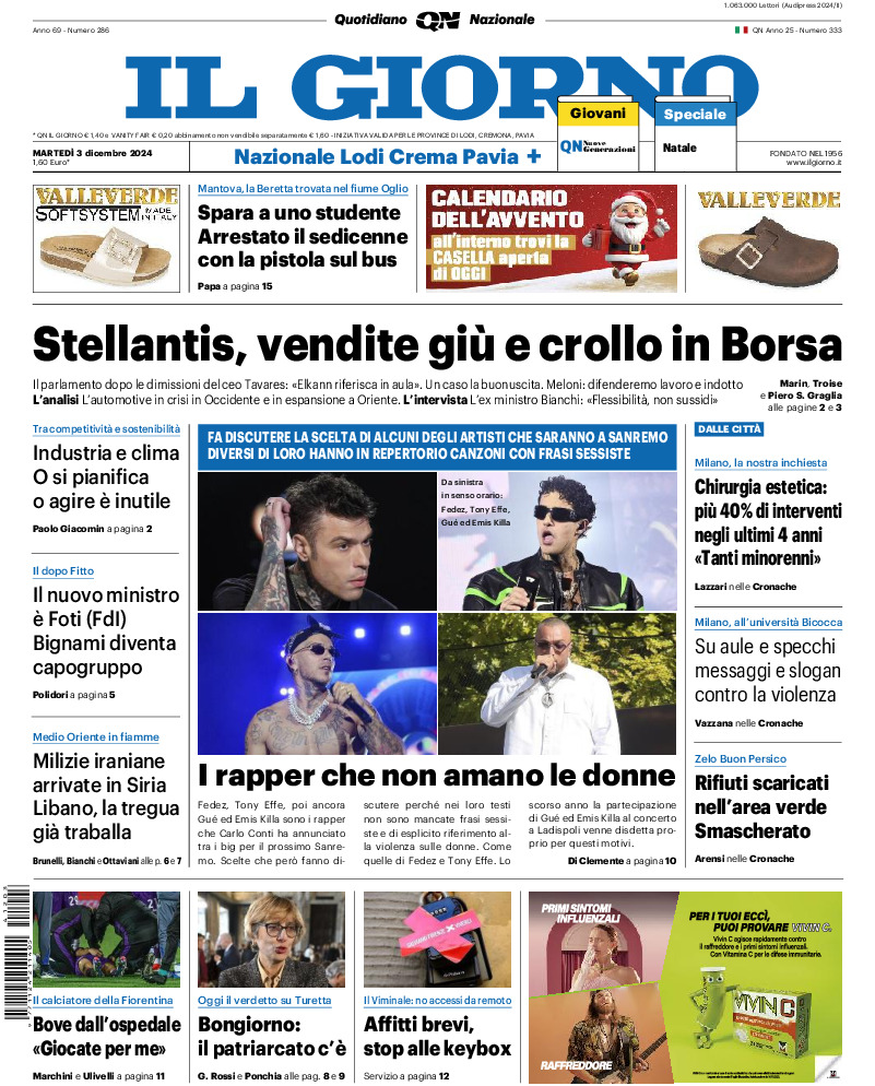 Prima-pagina-il giorno-edizione-di-oggi-20241203